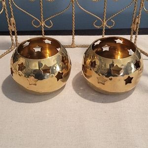 Brass votive candle holder